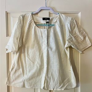 Able Flossie cream top. Size XL. NWT.